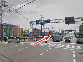 昭和通り・北中島交差点からのアクセス01